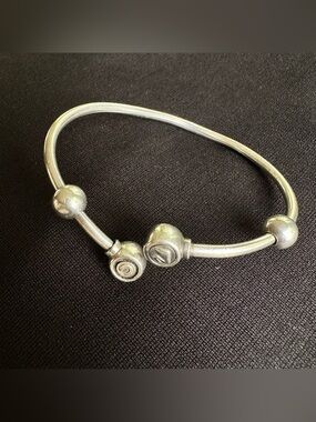 CHAMILIA STERLING SILVER CHARM'S BYPASS WRAP BRACELET Jewelry
